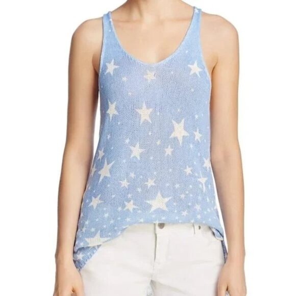 Show Me Your MuMu Tops - Show Me Your Mumu Catch a Falling Star Blue Tank Top